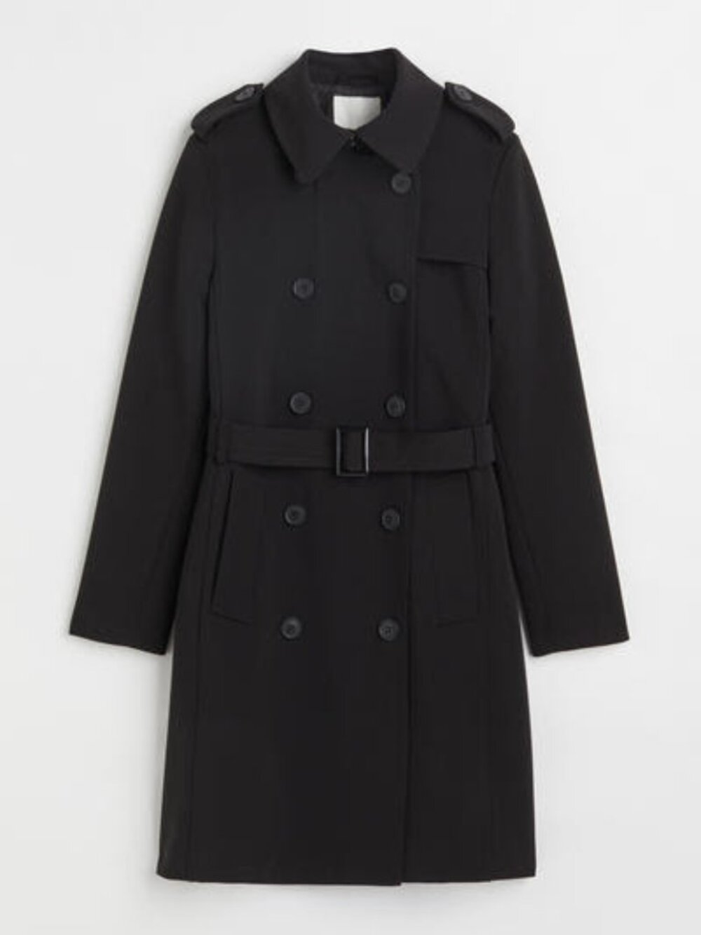 H&M Double Breasted twill trench coat